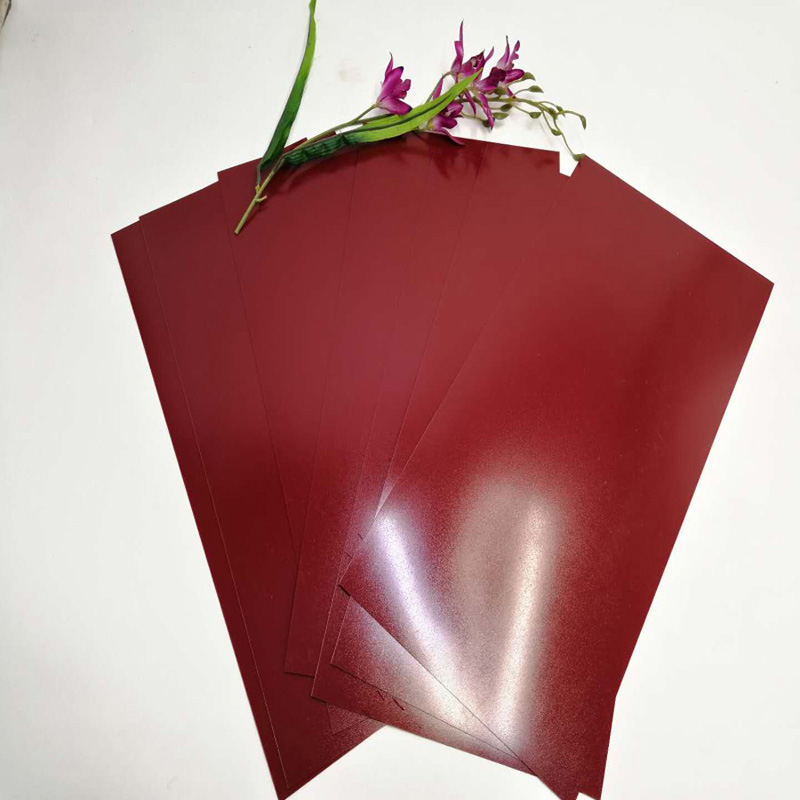 Vânzare fierbinte Foaie de plastic PET din poliester Trandafir vechi de 350 microni pentru decorarea panourilor de perete
