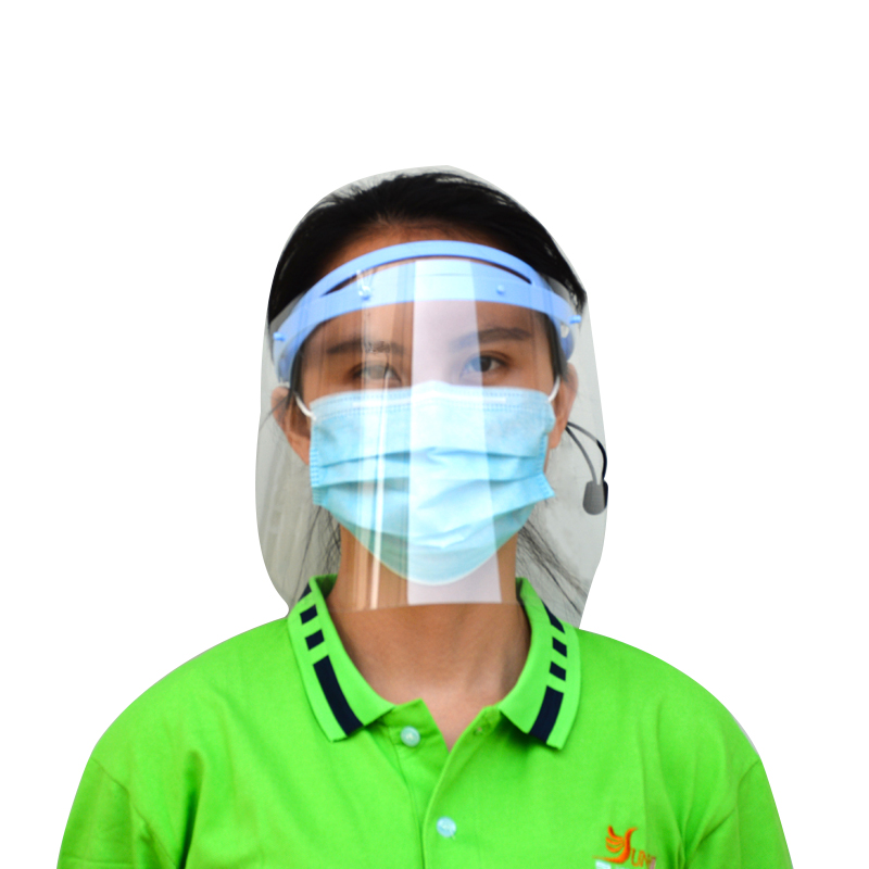 0.25mm Dental Anti Ceață Reglabil Anti Anti Splash Face Shield cu 10 Film