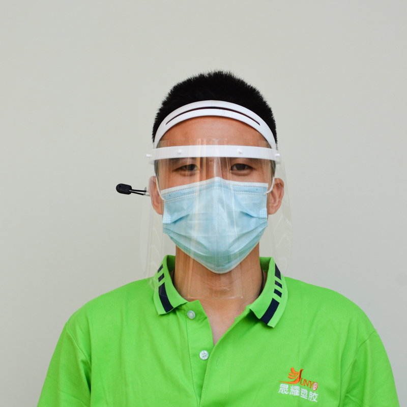 Producător Reglabil Anti-ceață Protecție față Ecran de protecție din plastic Protecție completă Vizor de față